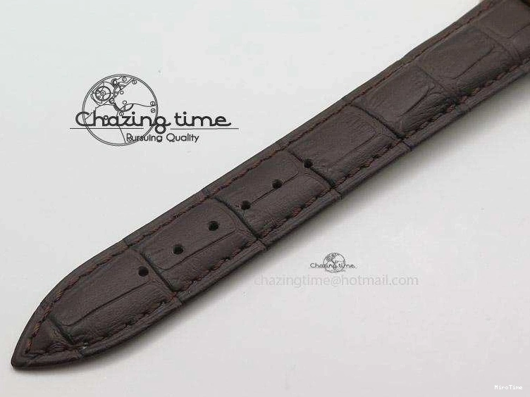 MiroTime 1219 Cellini 50505 RG Black Dial on Brown Leather Strap A2824 BP Maker Premium 4047